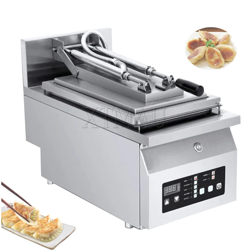 

Automatic Gyoza Bun Frying Pot Fried Griddle Cooker Grill Equipment Dumpling Fryer Machine