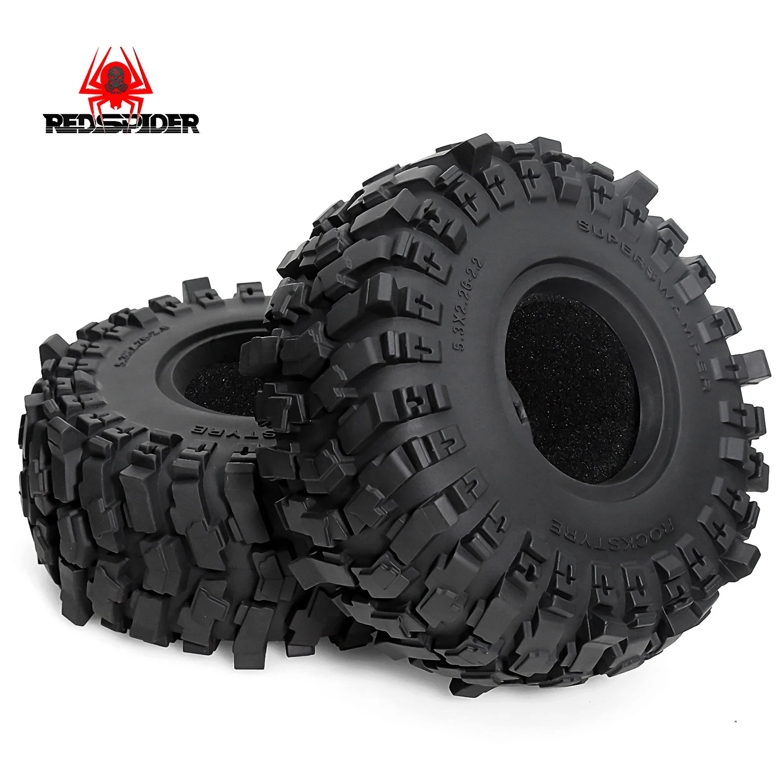 

4PCS 2.2inch RC Crawler Tires with Foam Insert 135mm Outer Diameter for 1:10 RC Crawler Axial SCX10 SCX10 II 90046 SCX10 III