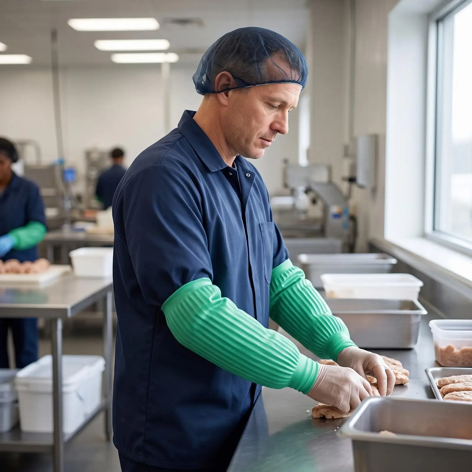 Latex Arm Sleeve Cover for Waterproof Kitchen Cleaning Washing and Liquid Handling Work