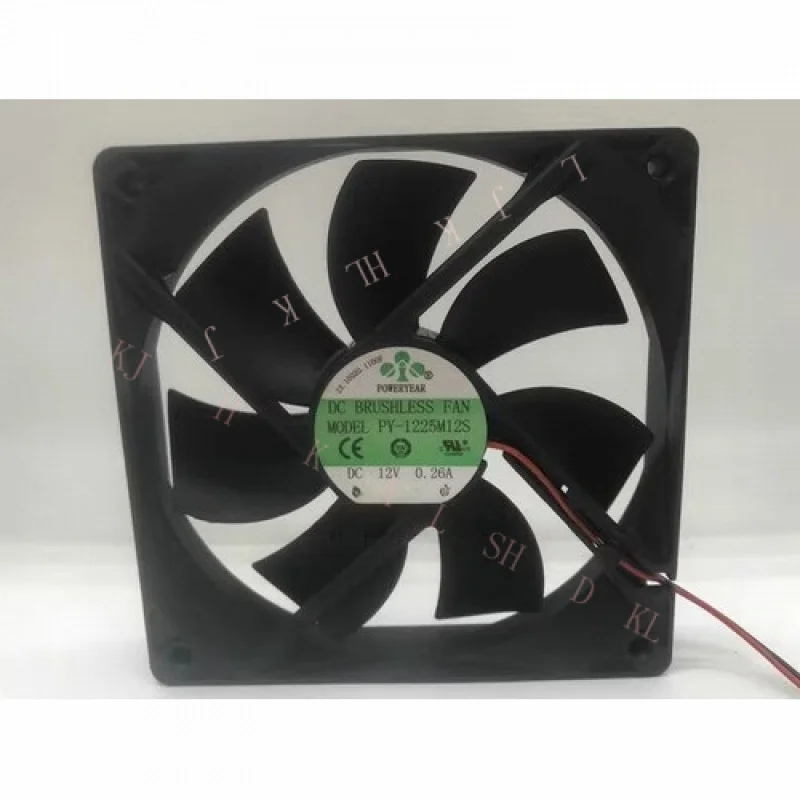 

N NEW FOR POWERYEAR PY-1225M12S DC12V 0.26A 12CM 12025 Cooling fan 2-wire