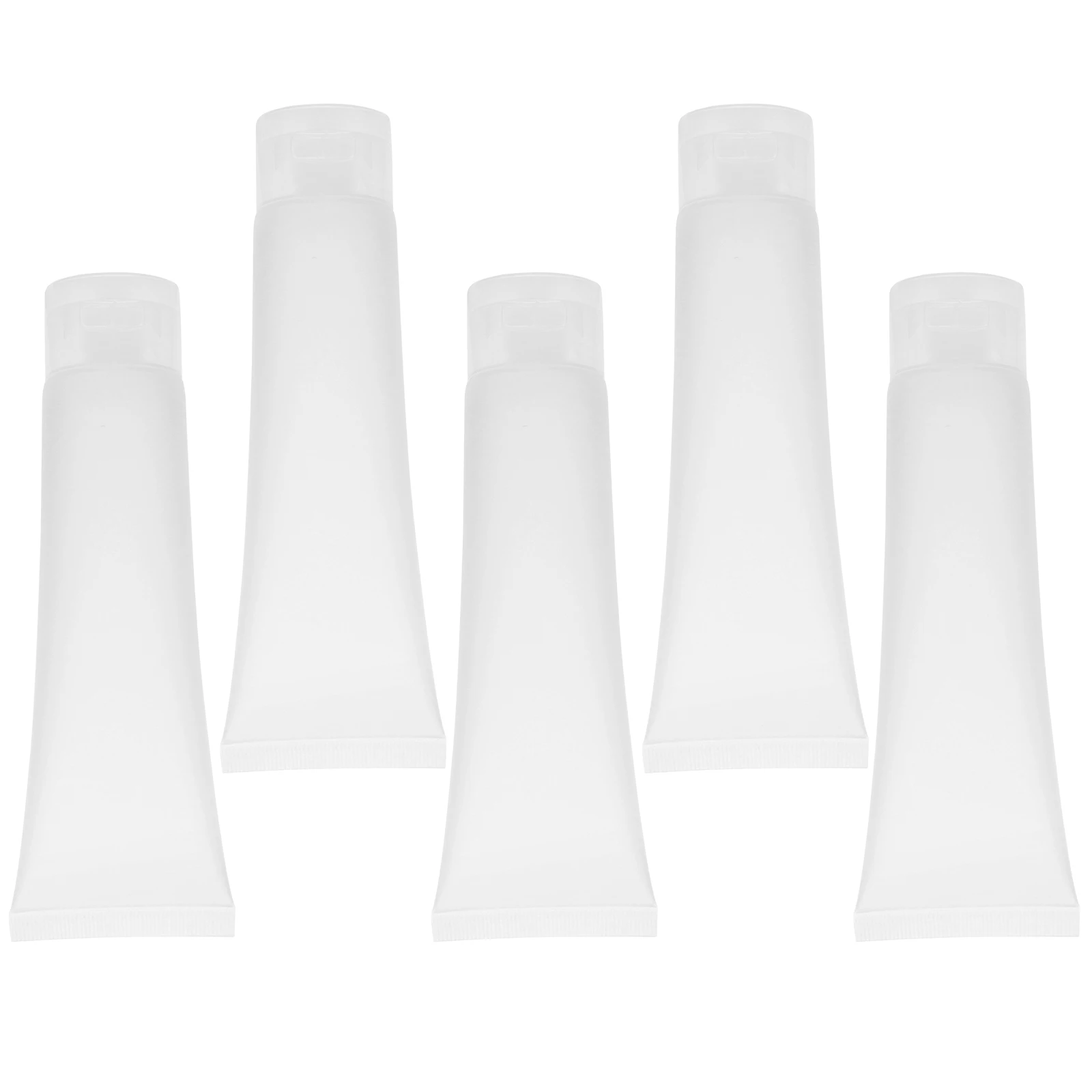 ขวดเดินทางขนาด 100 มล. 5 ชิ้น ประหยัดพื้นที่ สำหรับแชมพู โฟมล้างหน้า โลชั่น แบบเติมได้ น้ำหนักเบา ขวดบีบสำหรับเก็บของเหลว