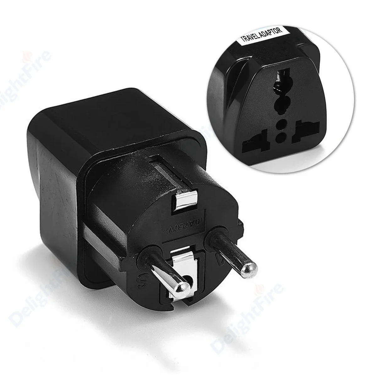 EU KR Plug Electrical Adapter AC Converter US To EU Korea Spain France Russia Germany AC Power Adapter Electric Socket Outlet