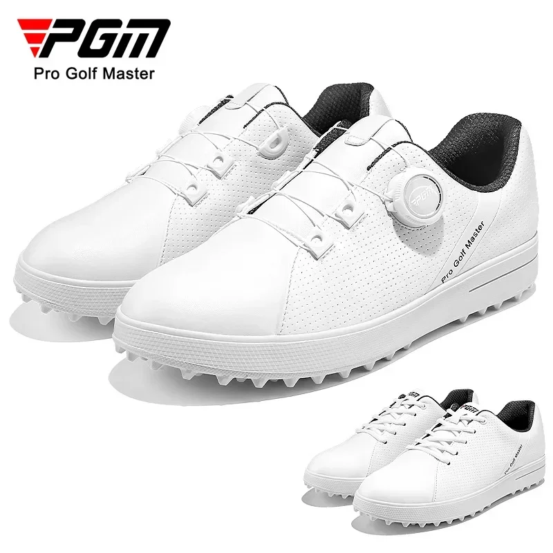 

PGM Golf Shoes Women's Spinners/Laces Waterproof Microfiber Anti slip Nails Golf Sports Shoes