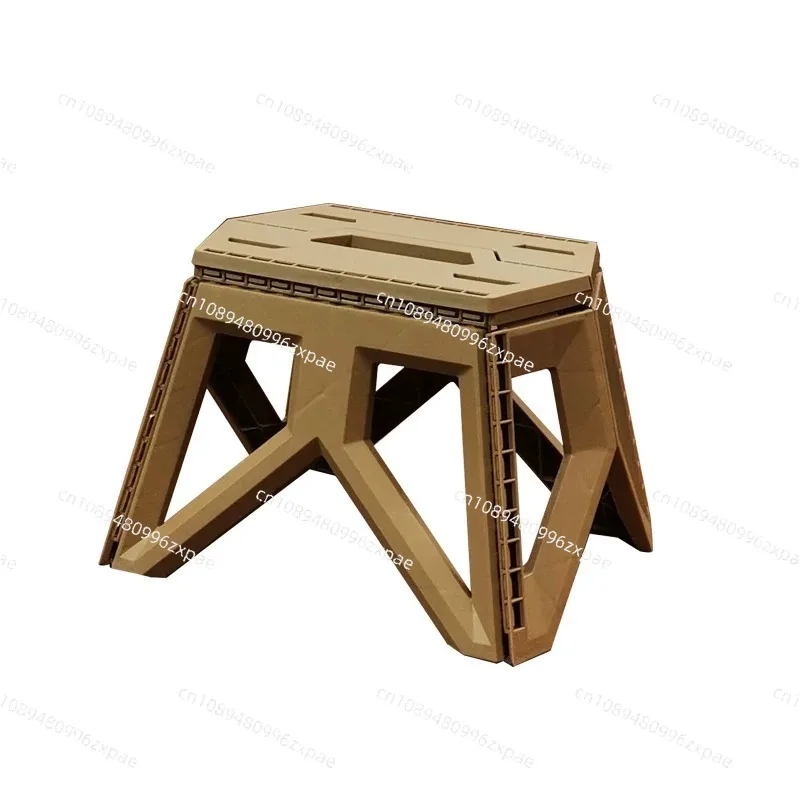 Multifunctional Outdoor Foldable Camping Stool Portable Plastic Fishing Bench Chair For Hiking Garden Beach