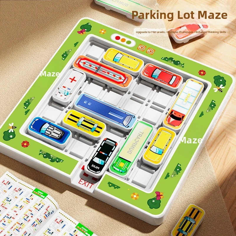 Rush Hour Parking Maze Game, Kids Traffic Jam Puzzle 400/800 Level, Fun Plastic Logic Toy