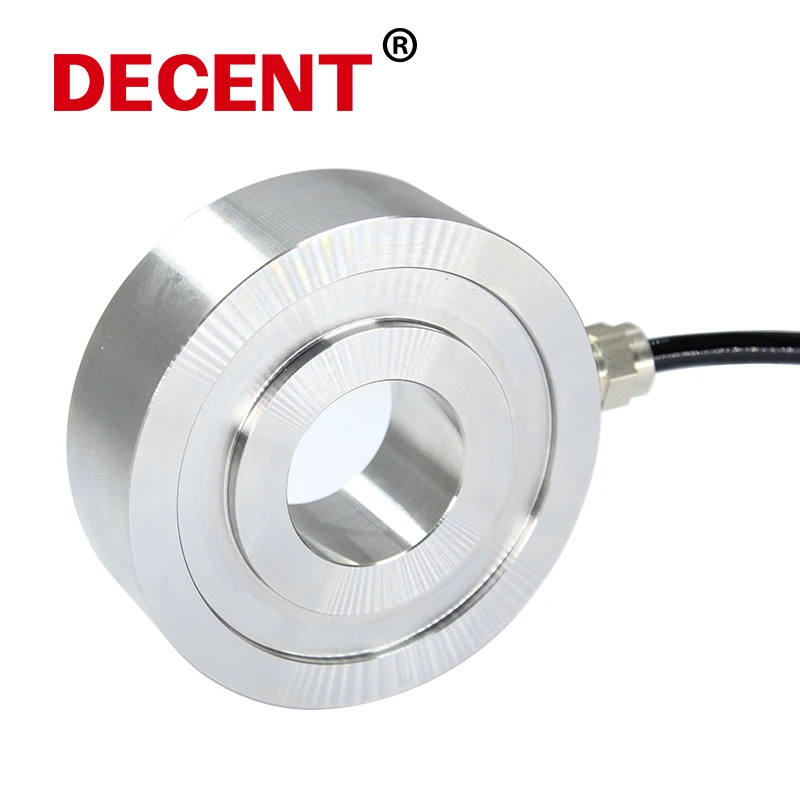 Doughnut Load Cell 20KN Flat Transducer Compression Circle Force Sensor for Shock Hit Tap Test Weight Scale Automatic Manufactur