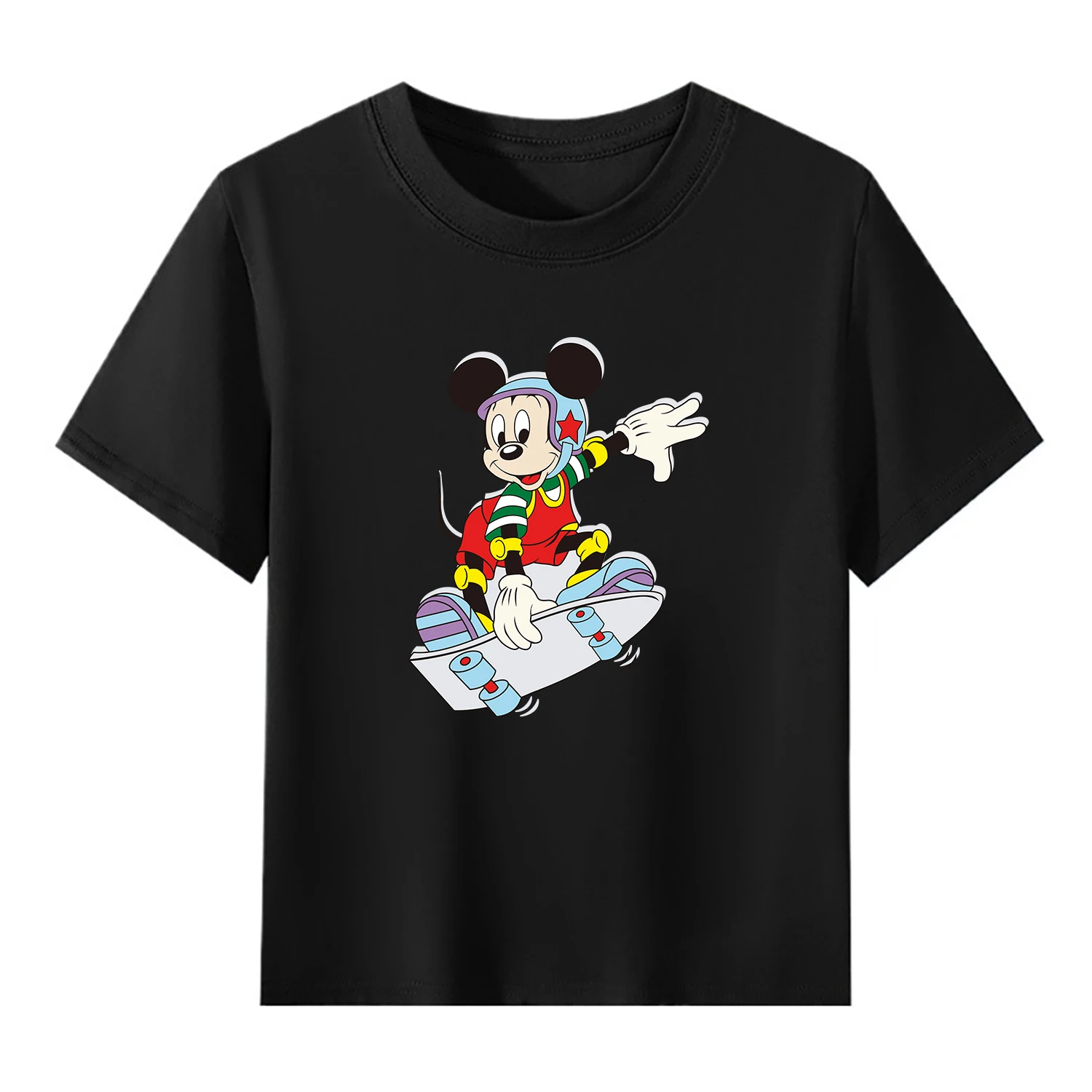 

Mickey Mouse Disney Kids Stylish T-Shirt Cotton Breathable Short Sleeve Tee Cartoon Print Boys Girls Fashion Children's Gifts
