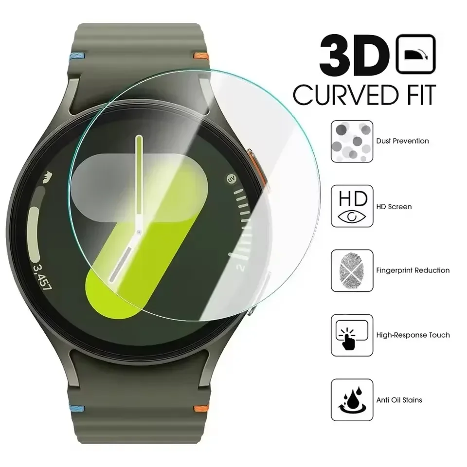 Tempered Glass Film Quick Pasting For Samsung Galaxy Watch 7 40mm 44mm 8 Ultra 47mm One-Click Easy Install Tool Screen Protector