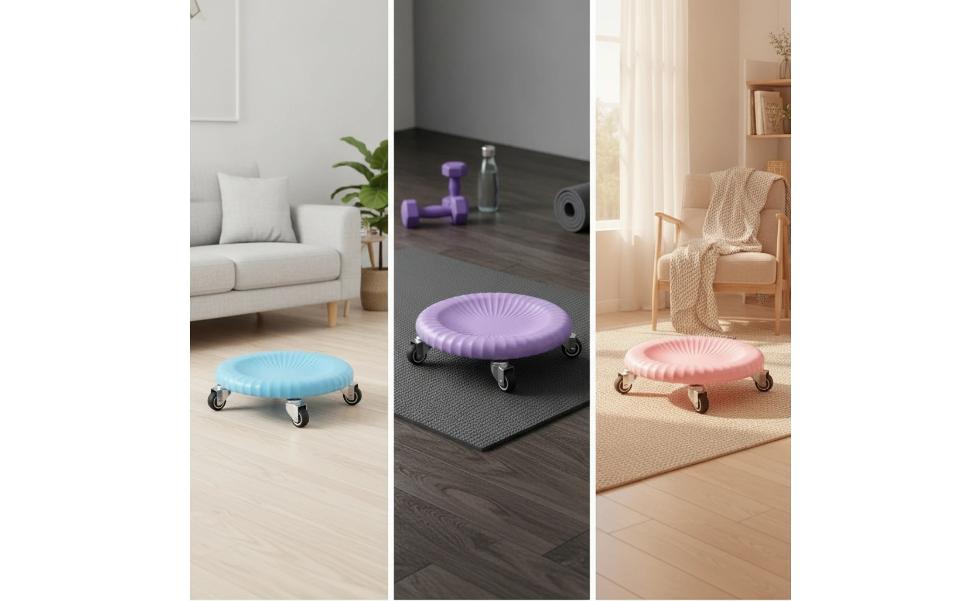 Abdominal Training Slider Multi-Directional Core Training Slider with Wheels Ab Workout Equipment Rotating Sleek Design