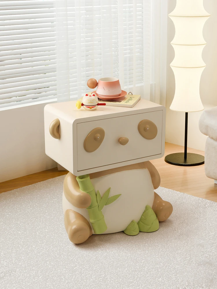 Home Decor Panda Statues Living Room Side Tables Decor Home Furniture Animal Sculpture Bedroom Bedside Tables Housewarming Gifts