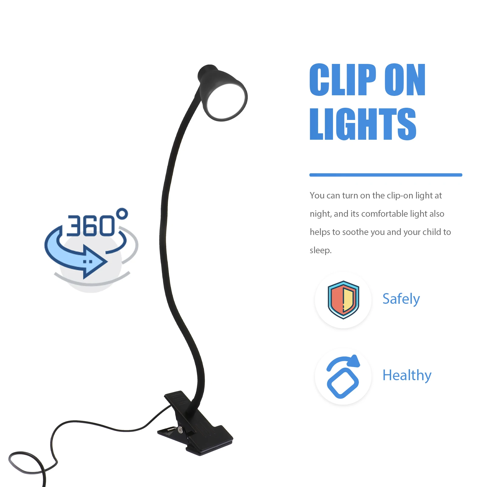 Usb Cozy Night Simple Creative Decorative For Bedroom Dorm Led Small Night Lamp Convenient Clip Light Sturdy Usb Powered Reading