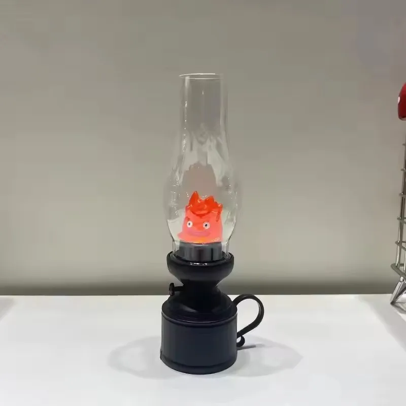 Calcifer Anime Figure Pvc Luminous Model Action Figure Breathing Lamp GK Model Toys Collection Home Decoration Gifts