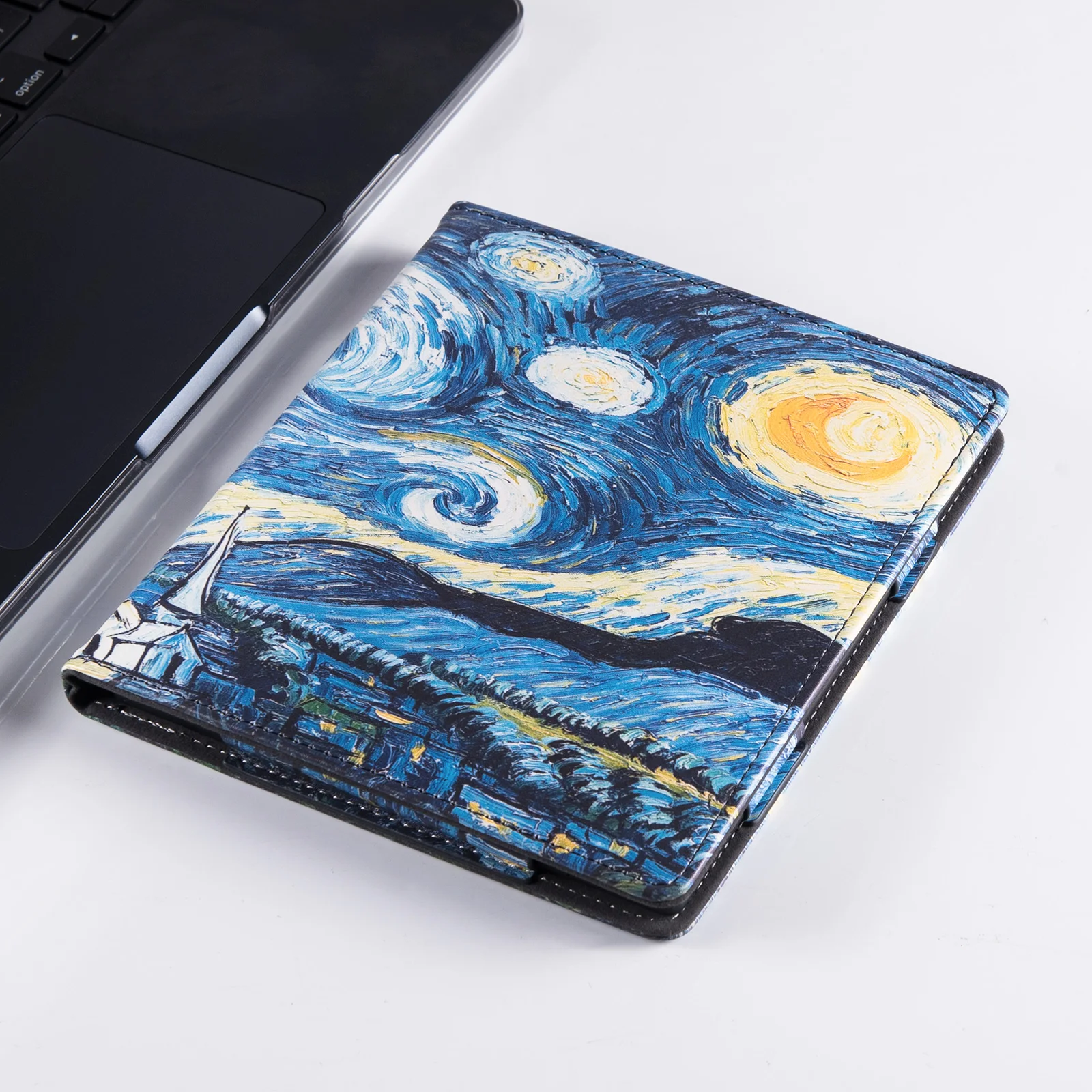Etui na 7-calowy Boox Go 7 B/W i Go Color 7 (1/2 generacji, 2025/2024) |   Wbudowany stojak i pasek na rękę |   z funkcją Sleep/Wake |   Okładka ze skóry PU — zdjęcie produktu 6
