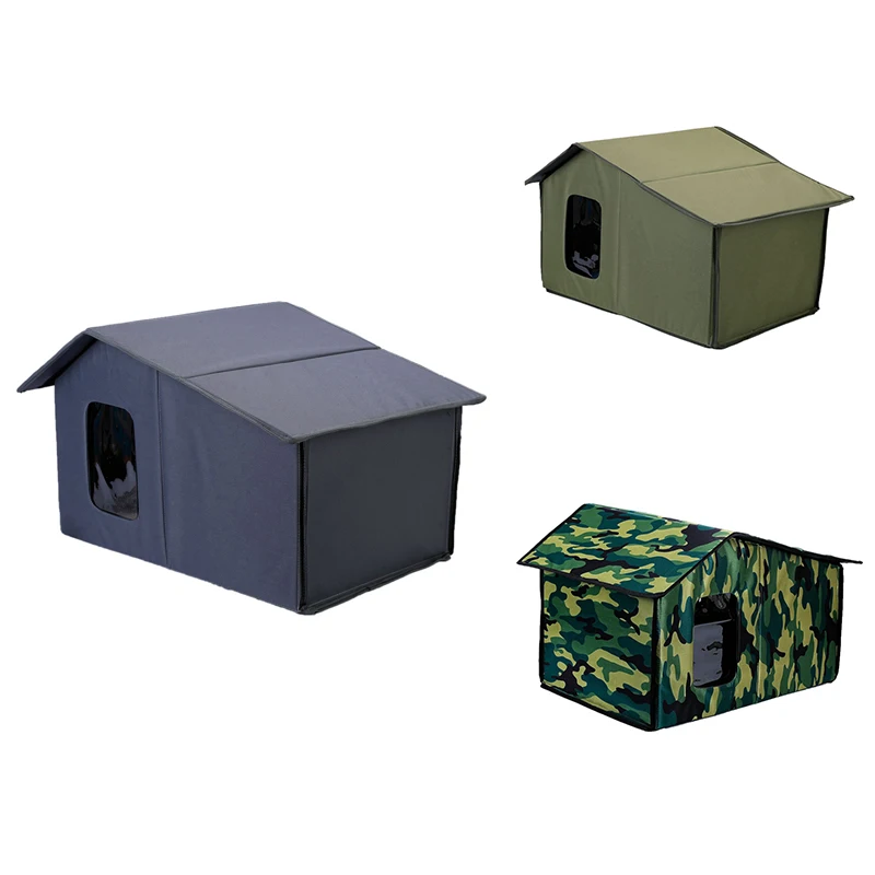 

Pet Shelter Foldable Warm Cat House For Outdoor Cats Cat Bed Cats Dogs Shelter Weatherproof Cat Cave Keep Warm