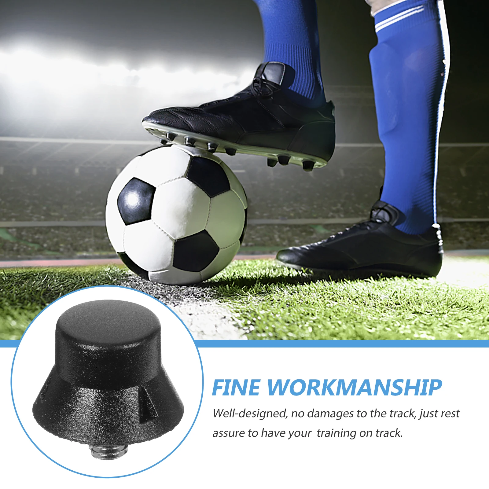 

25Pcs Football Shoe Cleats Track Spikes Rubber Material Anti-Rust Replacement Nails for Athletic Training Sports