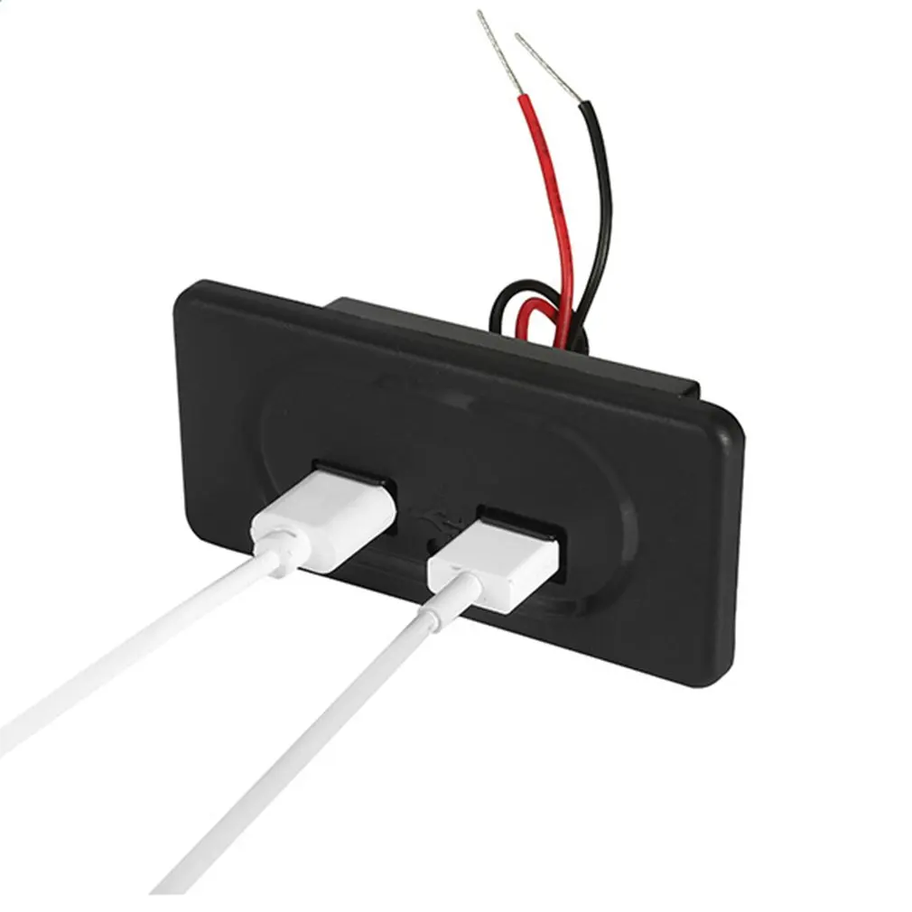 Dual USB Charger Socket for Motorcycle Auto Truck ATV Boat Car 4.8A 3.1A 12V RV Bus 2.1A 2.4A Power Adapter Outlet Dropshipping