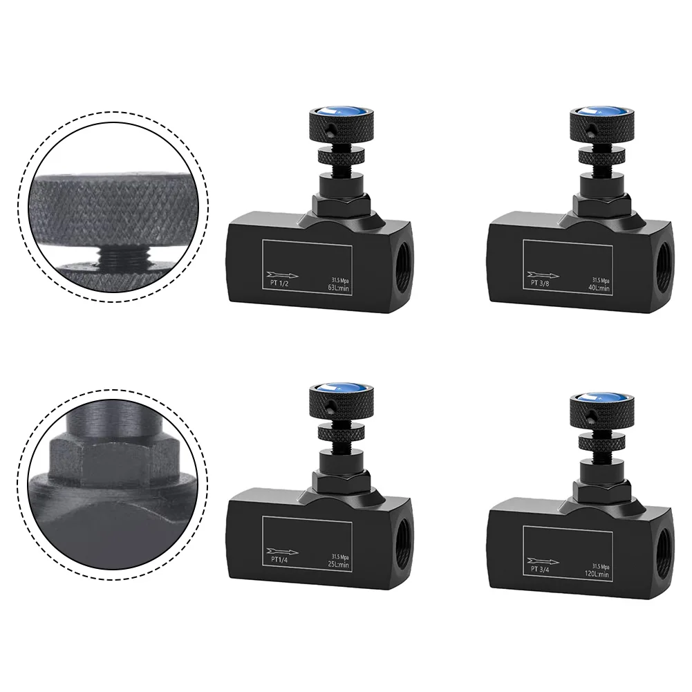 1pc Hydraulic One-way Throttle Valve Flow Control Adjustable For Injection Molding Machines Accessories