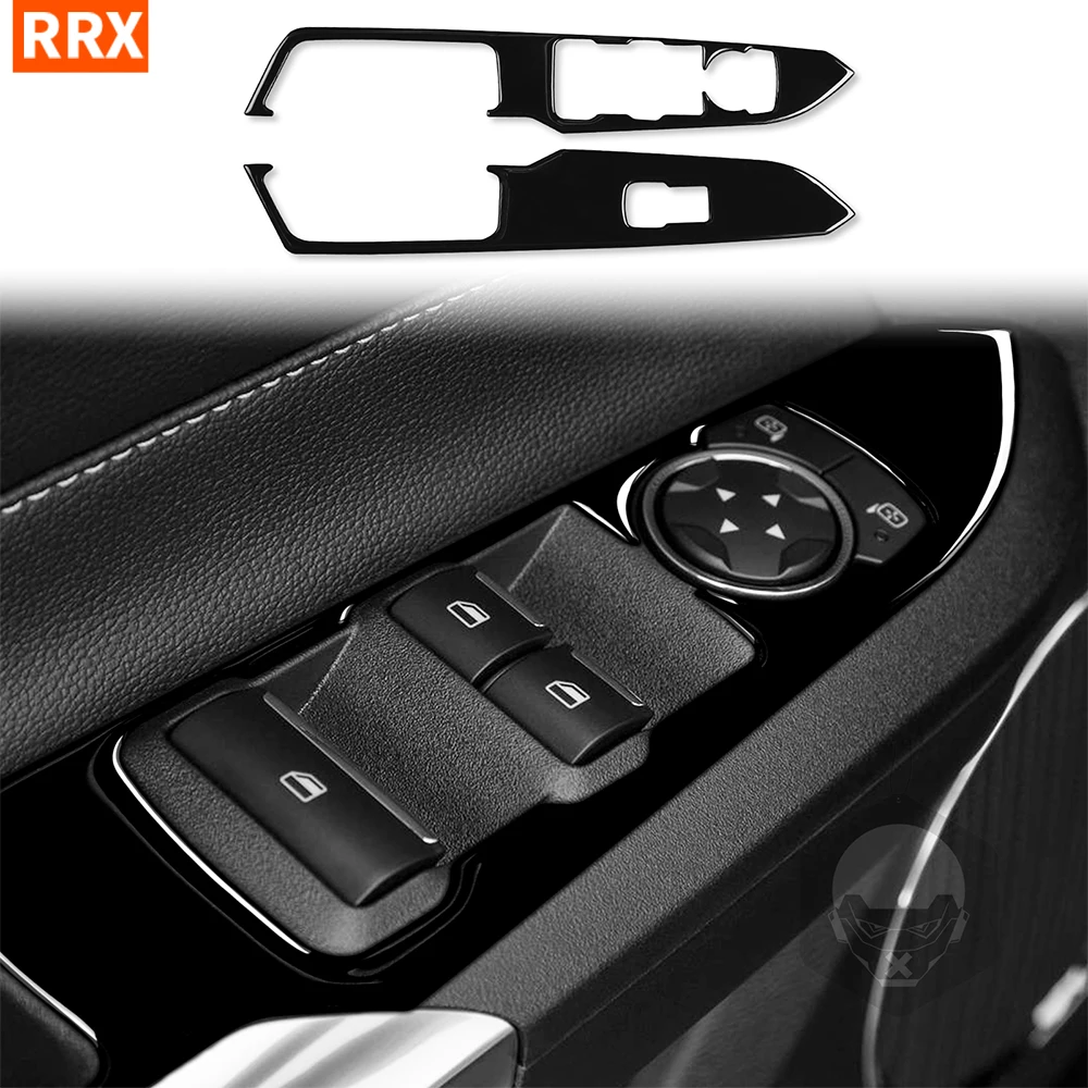 Auto Glas Fensterheber Schalter Panel Klavier Schwarz Aufkleber Für Ford Mustang 2015 2016 2017 2018