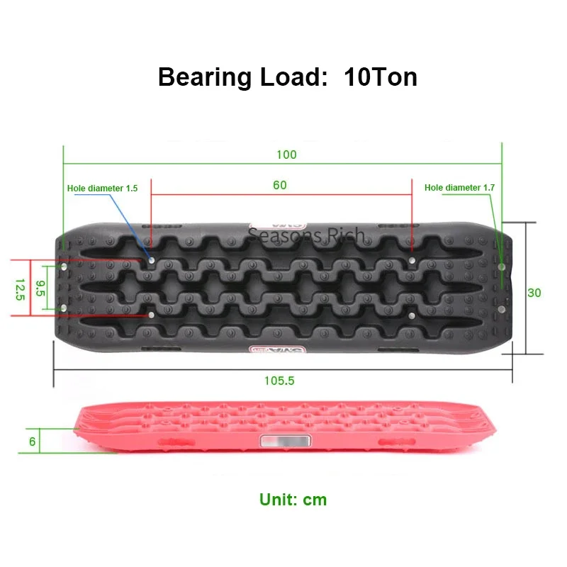 10T 20T Recovery Track Offroad Snow Sand Track Mud Trax Self Rescue Anti Skiding Plate Muddy Sand Traction Assistance