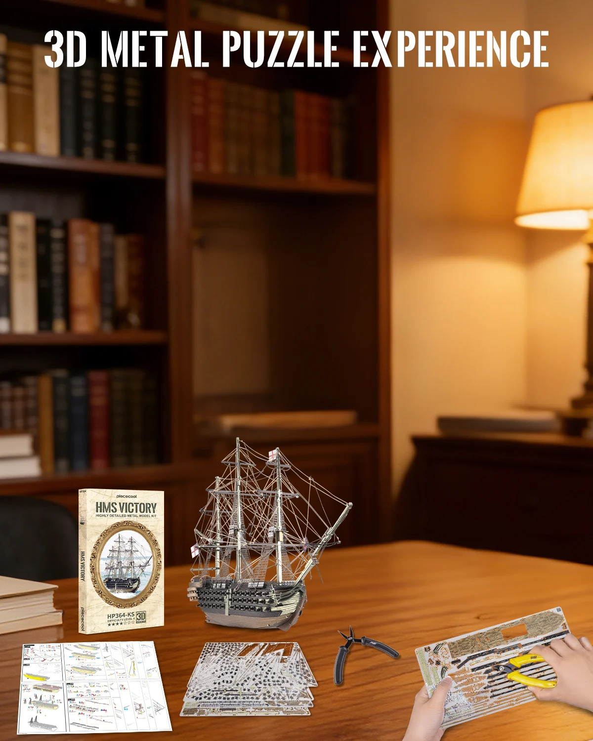 Piececool 3D Puzzles Metal Mod - огляд і ціна Model Kit Hms Victory