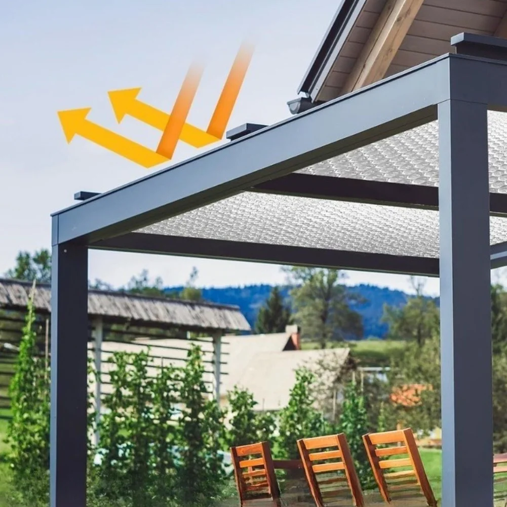 Sunroom Roof Sun Protection And Heat Insulation Film Double Layer Aluminum Foil DIY Reflective Insulation Roll For Roofs,walls
