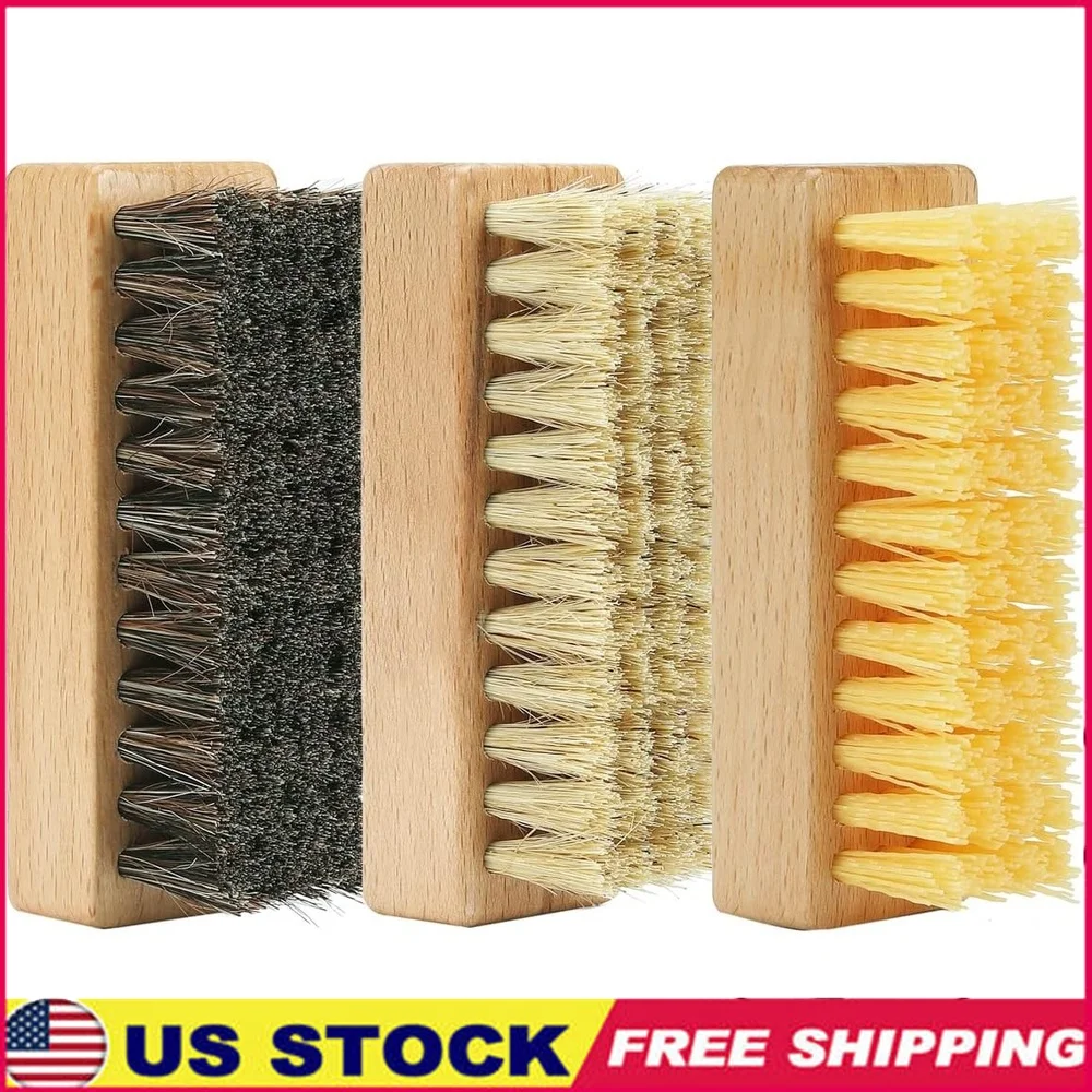 

Набор щеток для чистки обуви, ручка из бука, нейлоновый кабан, щетина из конского волоса, кроссовки, набор для ухода за кожей, дорожный размер