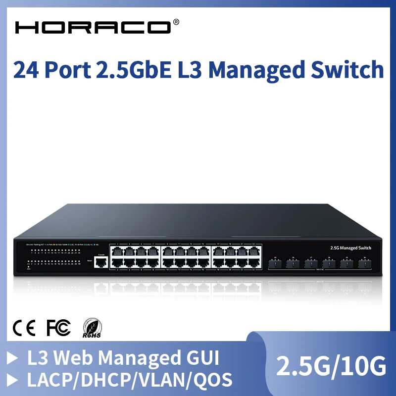 1U 스위치로 효율적인 네트워크 관리: HORACO 24포트 2.5GbE L3 관리형 스위치 실전 리뷰