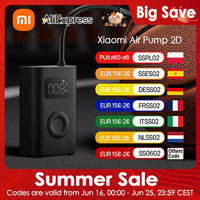 Xiaomi Mijia Electric Air Pump 2D Portable Inflatable Pump for Cars Bikes Balls Digital Tire Pressure Monitor Rechargeable Fast