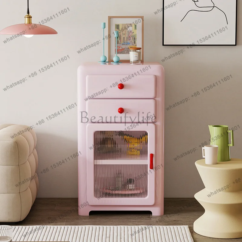 

Nordic Kawaii Living Room Cabinets Unique Design Premium Glass Doors Living Room Cabinets Cute Modern Muebles De Sala Furniture