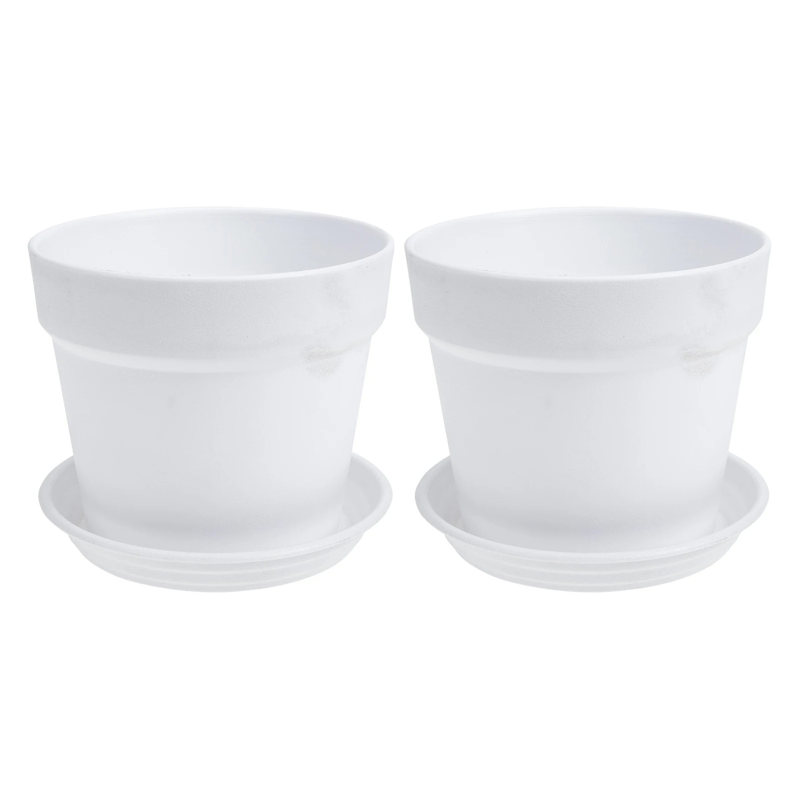 

2 Sets Resin Flower Pot Household Plastic Pots Decorative Planter Cute Garden Small