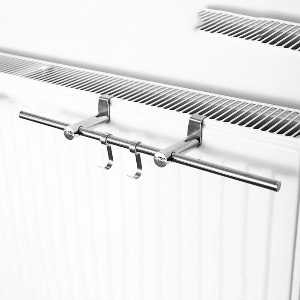 1pc 40/50/60cm Radiator Drying Rack For Radiator Towel Rail Heating Hanging Towel Rail Home Improvement Replacement Spare Parts