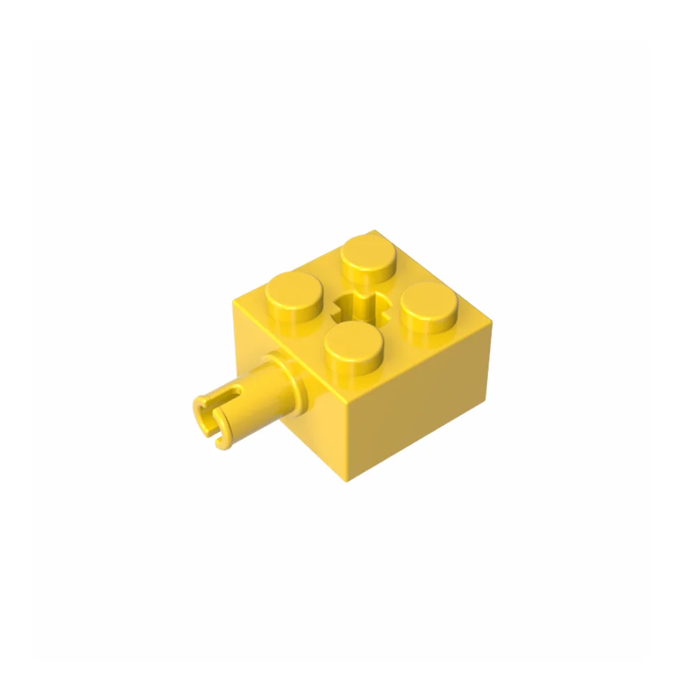 Gobricks GDS-953 DIY-Lernbausteine, technischer Baustein, modifiziert 2 x 2 mit Stift- und Achsloch, kompatibel mit Lego 6232