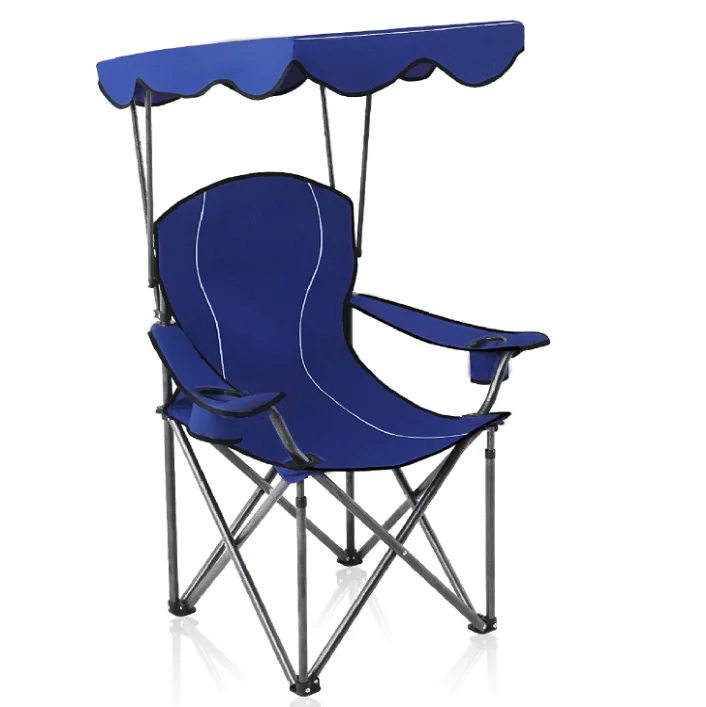 camping lightweight beach chair Fishing Folding Chair Outdoor with Cup Holder and Carrying Bag