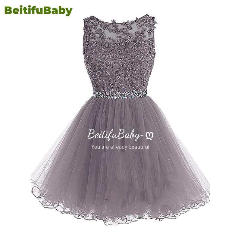 

BeitifuBaby Fashion Women's Cocktail Dresses Suspender A-line Backless Lace Mini Skirts Banquet Gown Dress for Women Vestidos