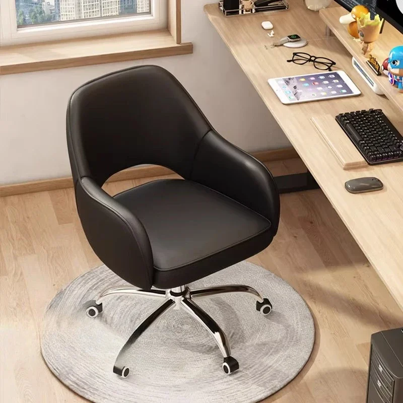 Mobile Rolling Office Chair Comfortable Luxury Armchair Office Chair Swivel Ergonomic Cadeiras De Escritorio Salon Furniture