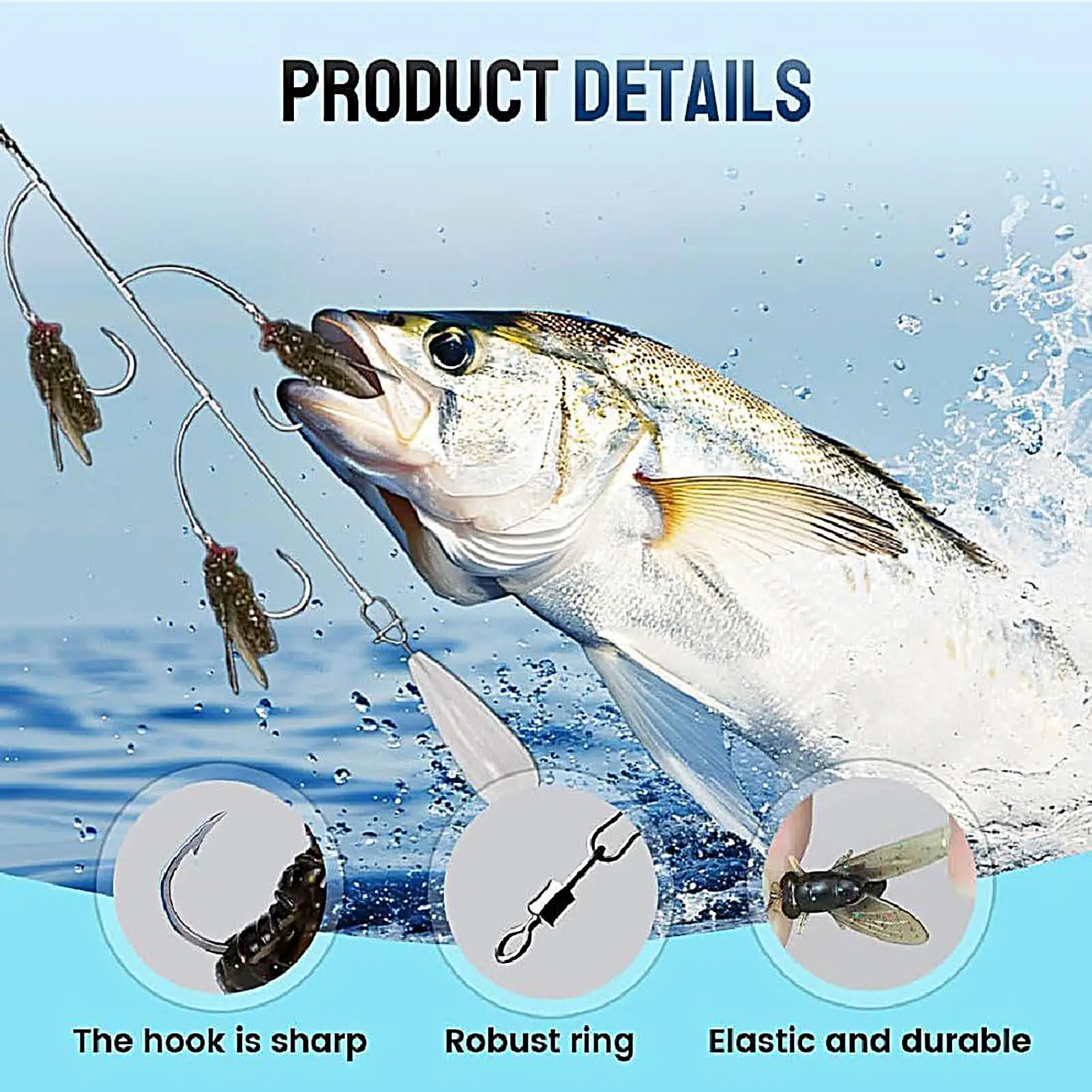 

Наживка для ловли форели нахлыстом, приманки для ловли нахлыстом, аттрактант с несколькими крючками, антикоррозийные рыболовные снасти с средствами для метания форели, окуня, щуки