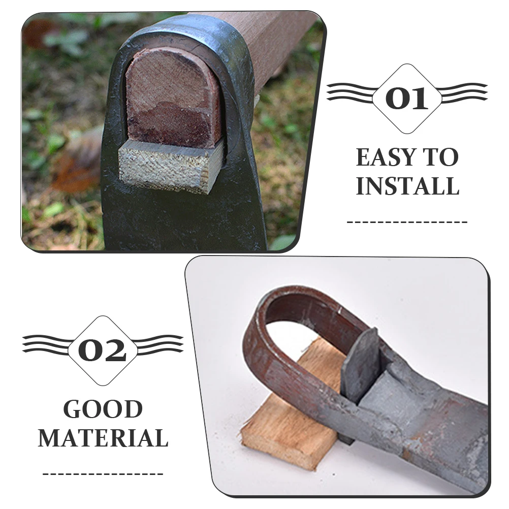 

4pcs Iron Wedge Replacement Strong Durable Fixing Tool Replacement Hand Accessories Hoe Head Reinforce Wedge