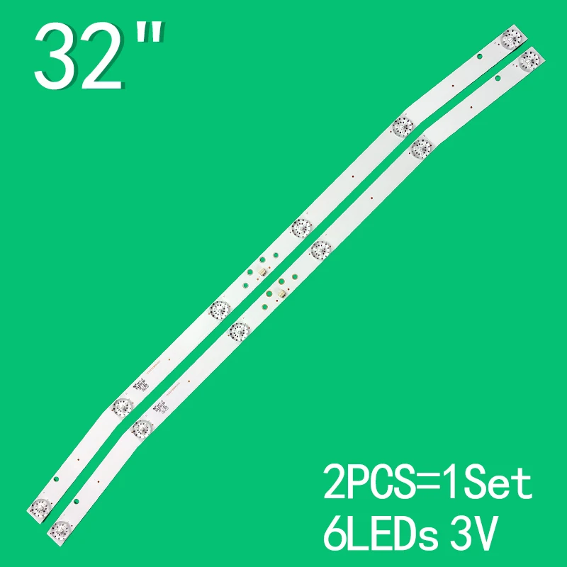 2 Pcs/set 580mm 100% new led backlight strip for Rowa 32inch JL.D32061330-114ES-M E32DM1000 ETV3217 3V TV Repair BBK