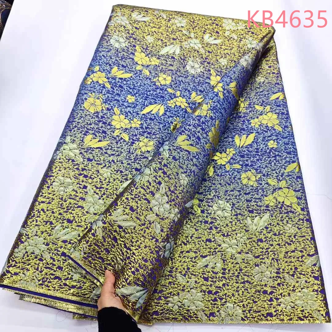 African Solid Jacquard Borcade High Quality Embroidered Lace 2025 Nigerian Green Organza Tulle Lace Fabric For Sewing KB4635