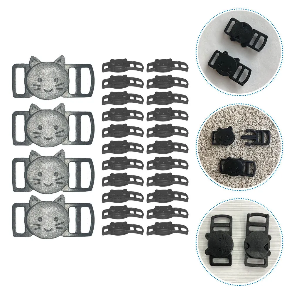 

100Pcs Kitten Face Buckle Smooth Reliable Plastic Side Release Clip for Fanny Pack Belt Outdoor Equipment Replaceable Secure