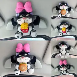 Cartoon Cute Lucifer Car Handle Protector Sleeve Universal for Girls' Car Interior Decoration Supplies Car Roof Handle Sleeve
