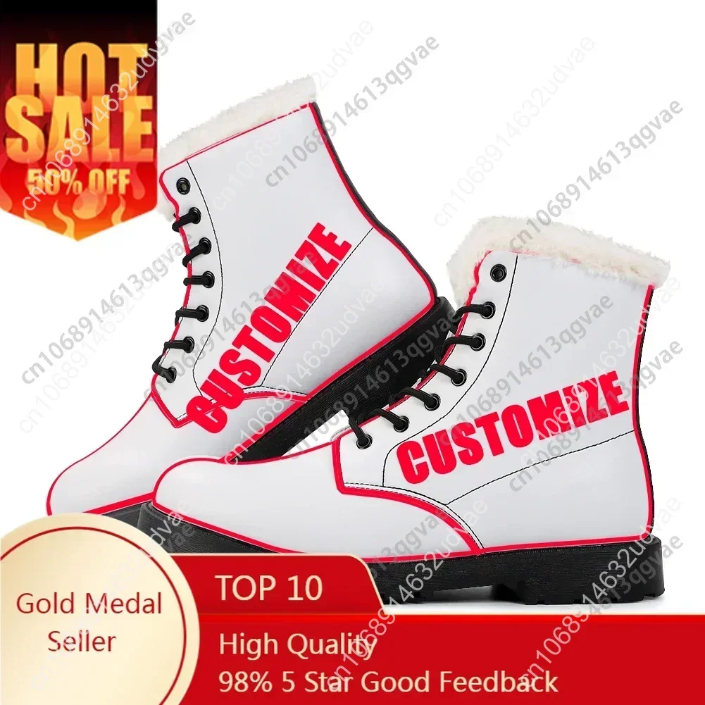 Berserk Plush Boots Mens Womens Teenager Casual Shoes Outdoor Keep Warm Leather Boot Couple High Quality Anime Tailor-made Shoe