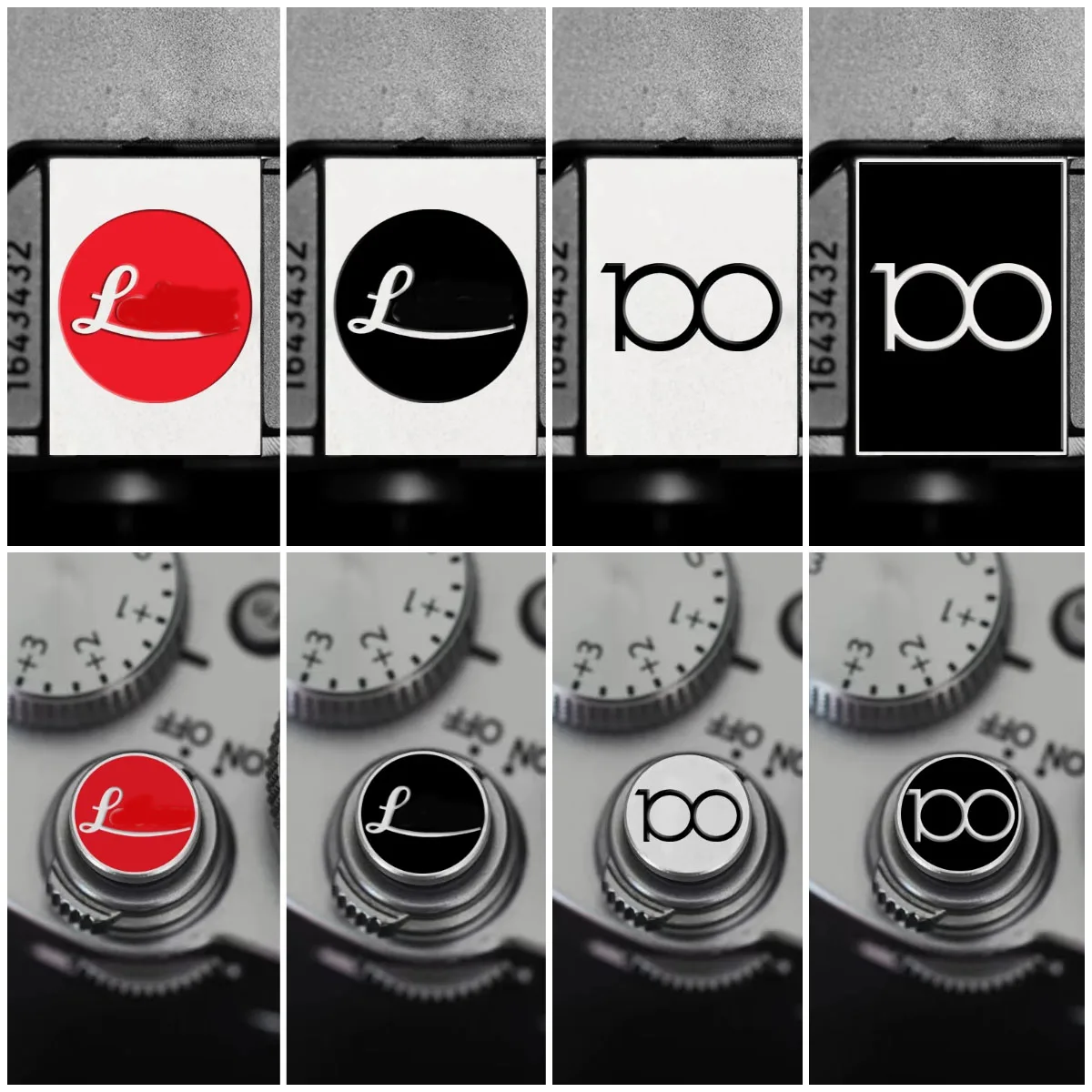 1pc / 1 set Metal Shutter Button Soft Release Button Hot Shoe Cover For Leica M4 M6 M8 M9 M10 M11 Protect