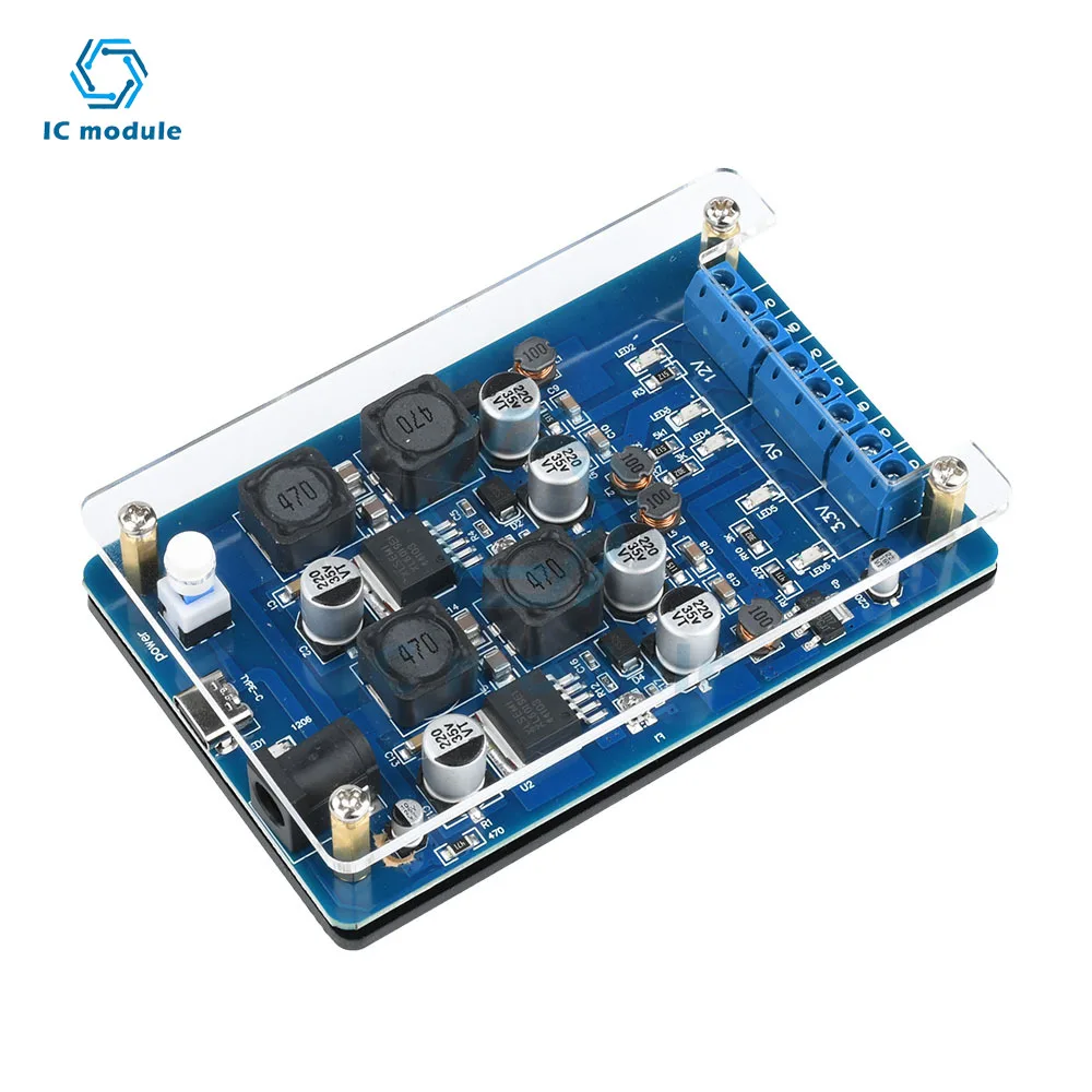 DC-DC 5V 2A à 3.3V/4.5-25V sortie réglable Boost et Module Buck XL6019 Module d'alimentation Type C