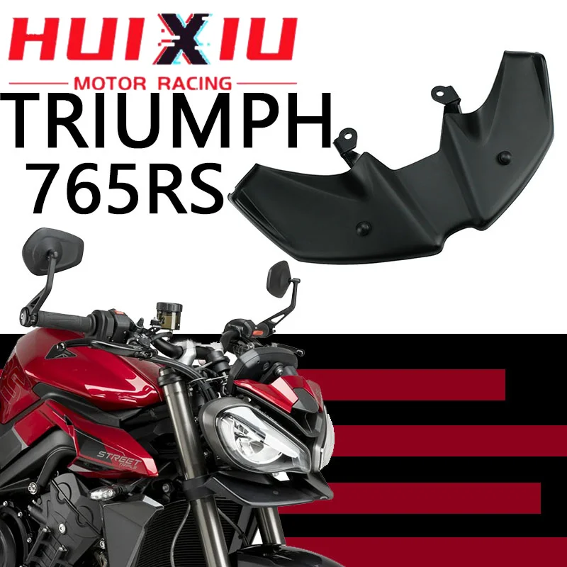 

Для TRIUMPH Street Triple 765RS 765 RS 2023 2024 2025 Прижимная сила Голый передний спойлер Winglet Аэродинамический комплект спойлеров WingForntal