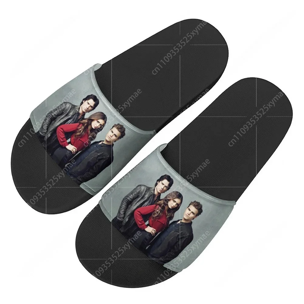 

The Vampire Diaries Slippers Home Casual Water Shoes Damon Salvatore Mens Womens Teenager Beach Pool Sandals Summer Slipper