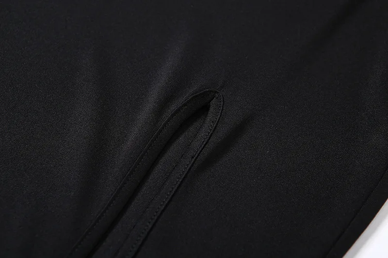 European and American Style Autumn and Winter New Women's Suspender Cross Exposed Back Sexy Slit Slim Fit Dress for Women image 6