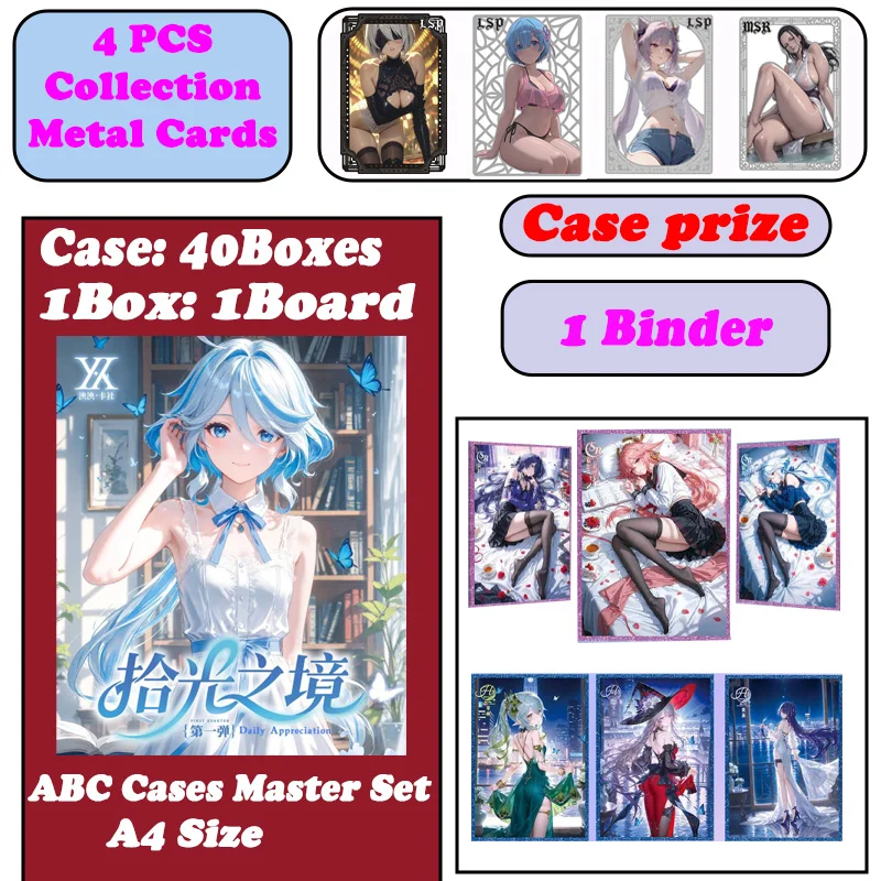 

Wholesale 2025 Newest A4 Size The Realm of Picking Up Light Wave 1 Card Board Waifu Ganyu Palying ACG CCG TCG Hobbies Gifts