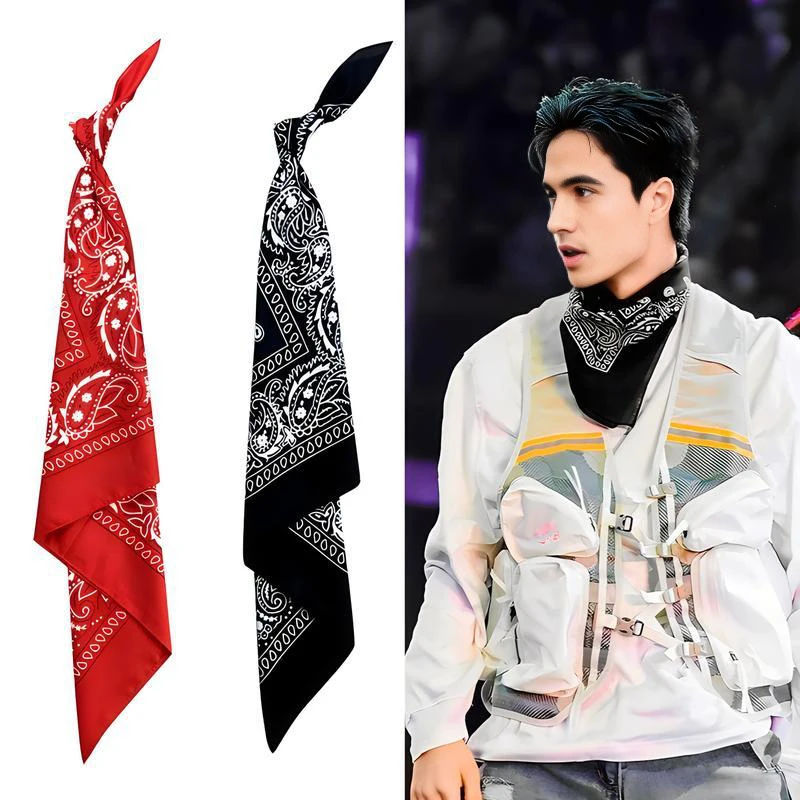 Bandana Scarf For Neck Pants Chain Hip Hop Accessory Unique Style For Bags And Trousers 2024 Fashion Trend