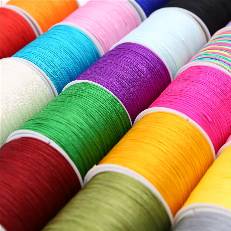 100m/Roll 0.8mm Nylon Cord Thread Chinese Knot Bracelet Braided String DIY Tassel Beading Shamballa String Jewelry Making